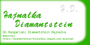 hajnalka diamantstein business card